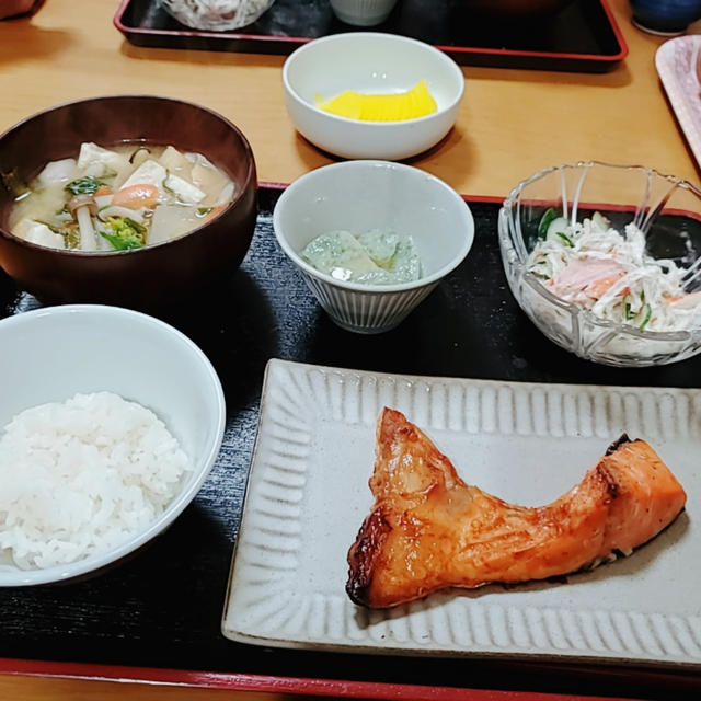 ”焼き魚”が食べたくなって献立変更した晩ごはん