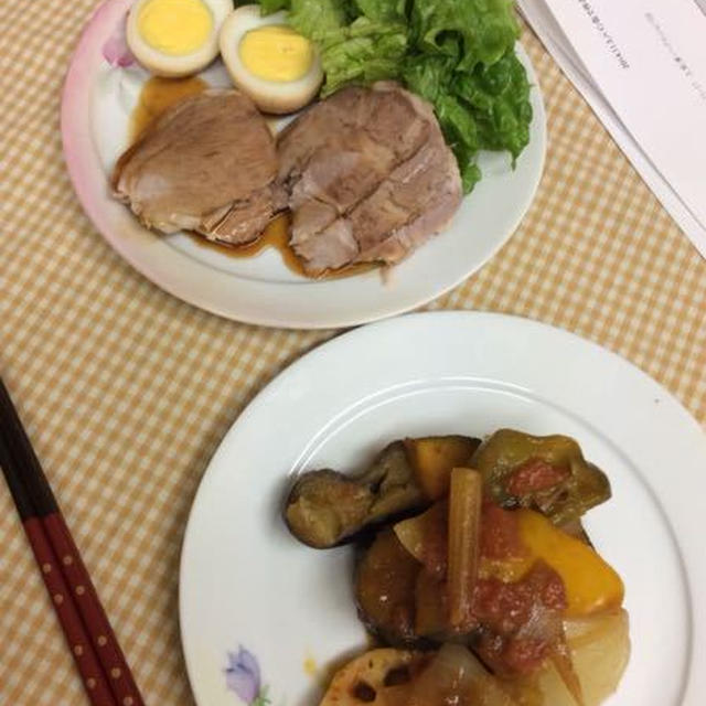 １１月第３週の教室、肩ロースともも肉の食べ比べできます