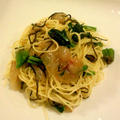 真鯛とほうれん草の冷製パスタ