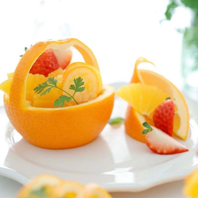 柑橘でできるカットデザイン！