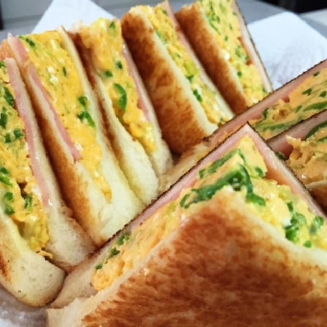 ホットサンドを作って＆京君家のムスカリ♪