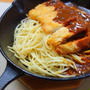 カツカレースパゲッティ