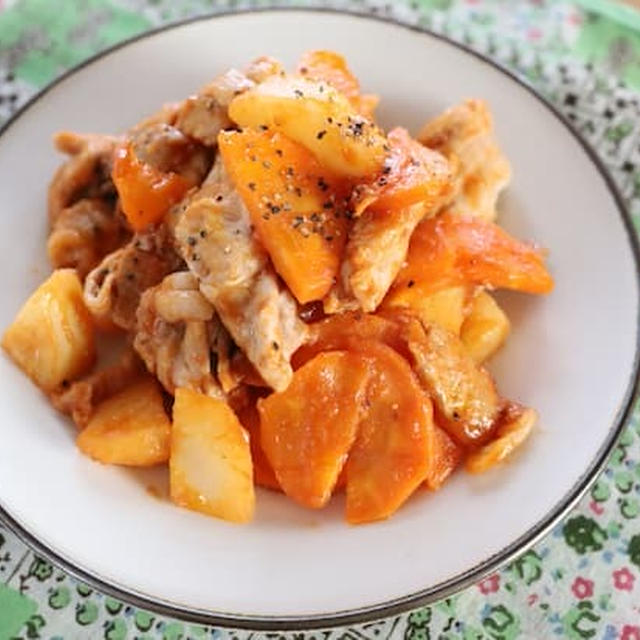 【節約レシピ】わが家の人気おかず「豚肉と野菜のケチャップ炒め」｜豚肉おかず｜食費節約