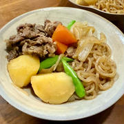 すき焼き仕立ての肉じゃがです！