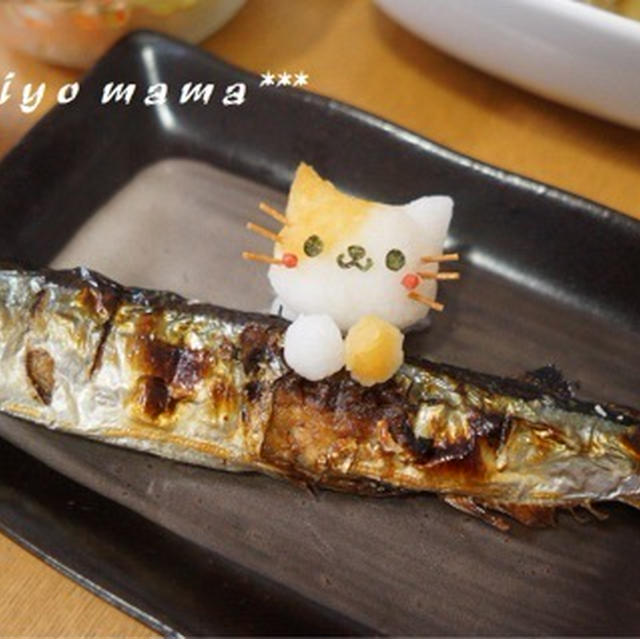 大根おろしアートで猫ちゃん♪と、猫屋敷。