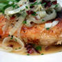 Sauteed Chicken with Cranberry and Onionクランベリーと玉ねぎソースがけチキンソテー