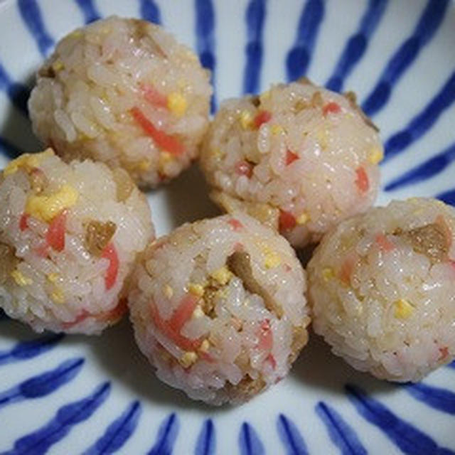 8月17日　　豚肉甘辛炒めの コロコロにぎり（練習会）
