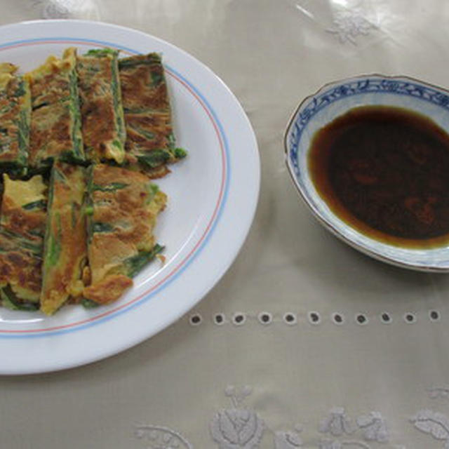 お好み焼き粉でチヂミ風★★★