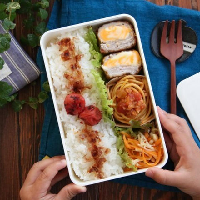 折りたたみ豚のパパ弁当