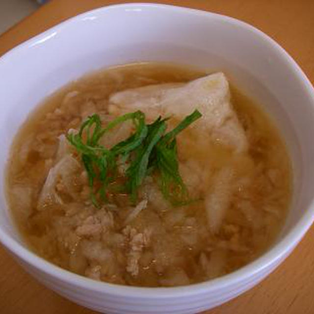 余ったもちを食べきっちゃう　みぞれ雑煮