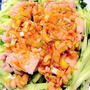 ＜辛くておいしいよだれ鶏＞＜中華たまごスープ＞