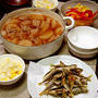 豆あじのから揚げや大根＆れんこん＆ひき肉の煮ものなど