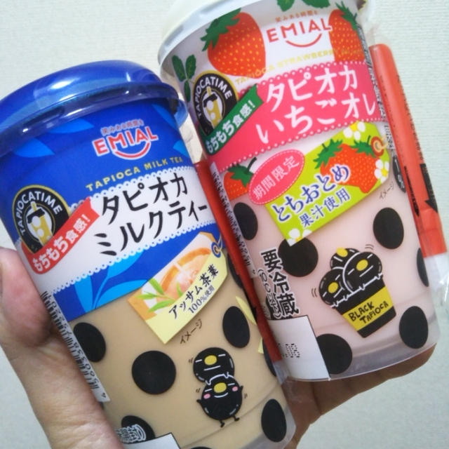 スイーツ☆タピオカミルクティー＆タピオカいちごオレ