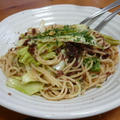 おお～美味しい～♪コンビーフとキャベツのペペロンチー二