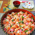 新年会やひな祭りに♪テーブルが華やぐ簡単海鮮バラちらし寿司！