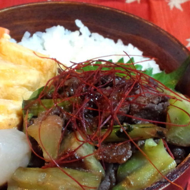 牛肉とブロッコリーの中華風炒め弁当