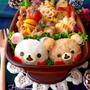 《キャラ弁》リラックマ&チャイロイコグマ♡作り方♡次女の学芸会