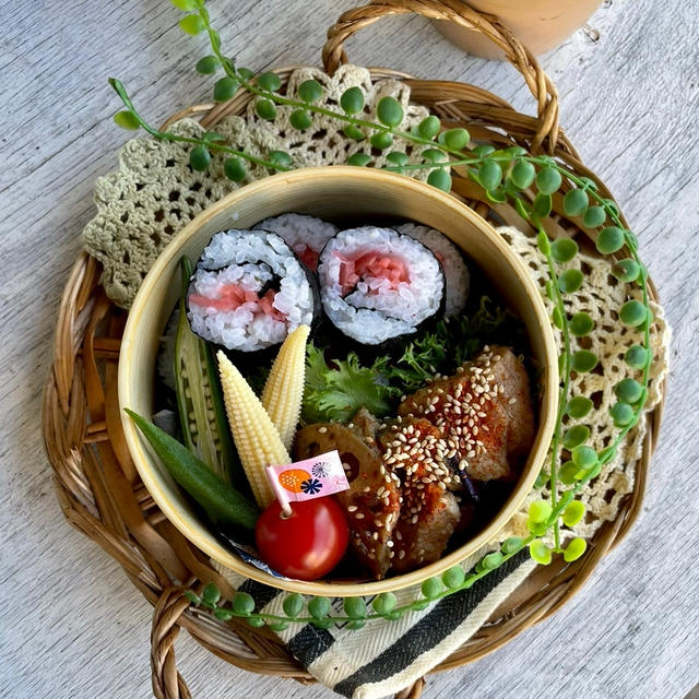 ＊貧乏海苔巻き弁当＊