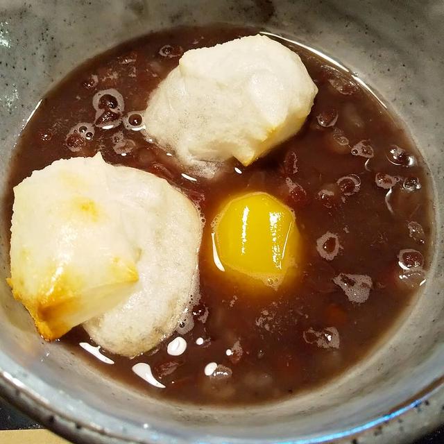 お正月☆餅入りぜんざい食べたよ