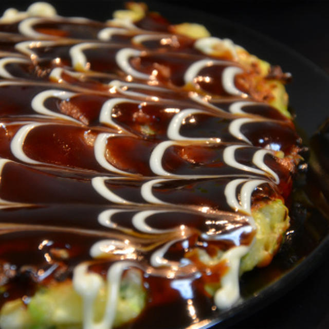 春キャベツでお好み焼き