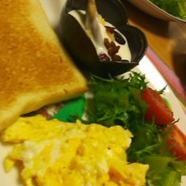 薄切りトーストでご飯
