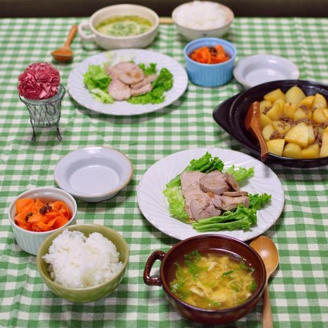 豚ひれ肉の梅醤油蒸しとセロリのかきたまスープ、兄さんからダメ出し