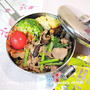 週末しごと【つくおき常備菜】★ 今日のOBENTOは ピリ辛肉野菜炒め丼