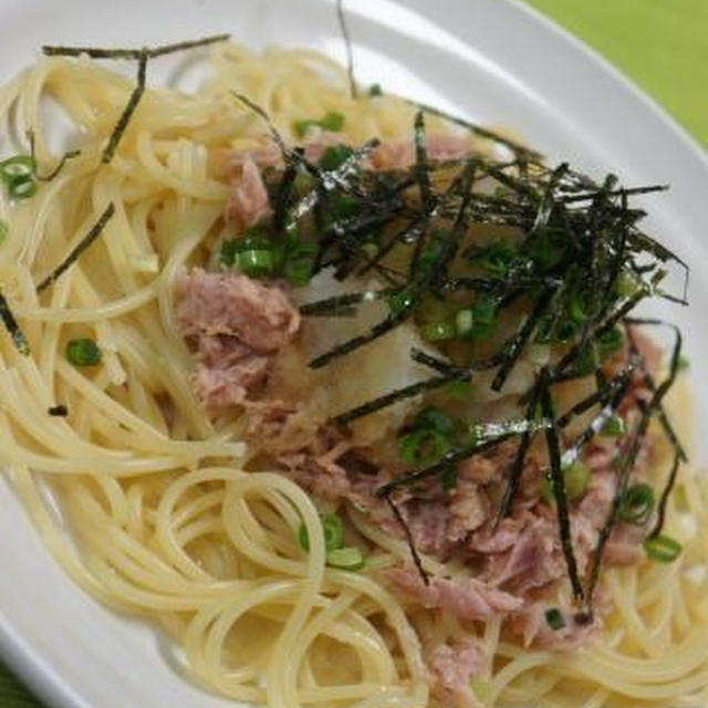 今夜はヤマサ「鮮度の一滴」で和風パスタです♪