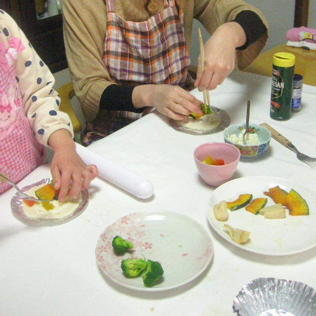 お野菜たっぷりピザパン親子レッスン
