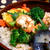 エビとブロッコリーの塩炒め弁当
