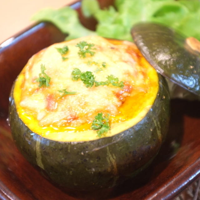 マイごはんに紹介されました！！！『かぼちゃの肉詰めオーブン焼き』