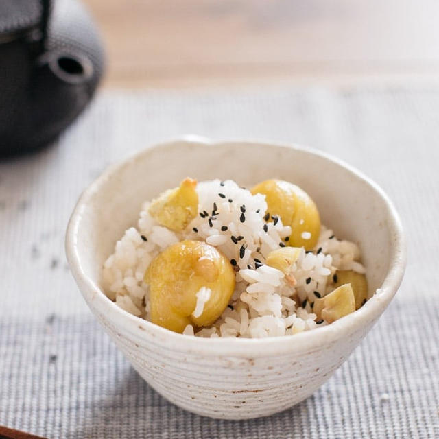 Cook chestnuts Japanese way- Kuri Gohan