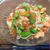 オクラとトマトとエビの冷製パスタ