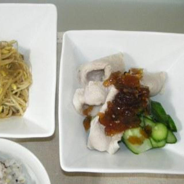 冷しゃぶのポン酢ジュレ添え