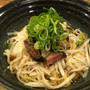 稲庭うどんと干し大根　鴨肉とネギの冷やしぶっかけうどん　切り干し大根レシピ　株主優待の麺