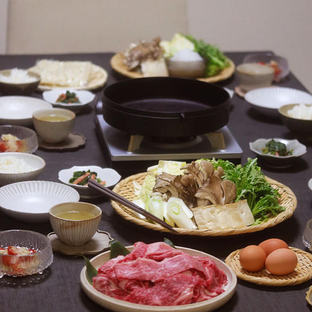 【献立】帰省したら絶対に食べたかったもの、それがすき焼き（ええ肉の）