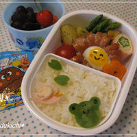 バラバラご飯のお弁当☆カエルさん入り