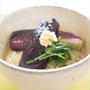  「吟だし」でナスの浸し素麺