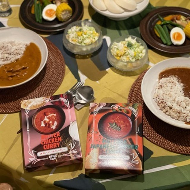 「AKOMEYA」さんのレトルトカレーの夜ごはん