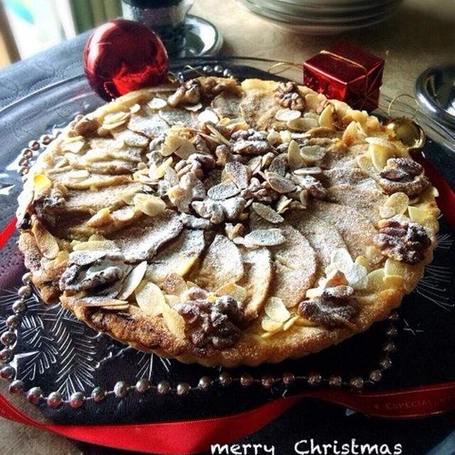 洋なしのタルト。メリークリスマス❤️