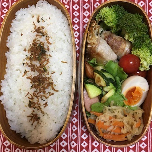 20170615えのきと大葉の肉巻き弁当