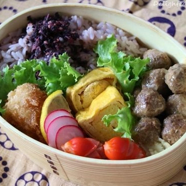 スウェーデン風ミートボールのお弁当