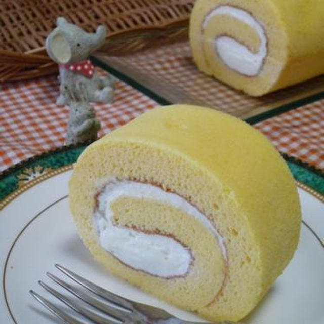 くるりんロールケーキ作りました！
