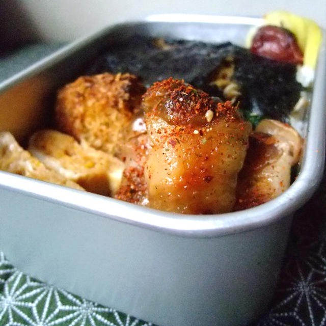 しめじの豚肉シソ巻き弁当。
