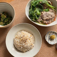 豚肉と茸野菜の蒸籠蒸し