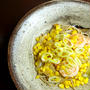 コーンバター蕎麦パスタ