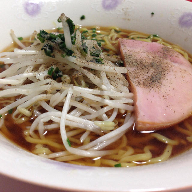 今日はしょう油ラーメン！