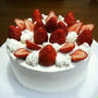 【祝】bvividのお誕生日会☆苺のデコレーションケーキ♪
