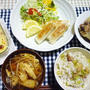 おうちご飯☆春巻き定食♪