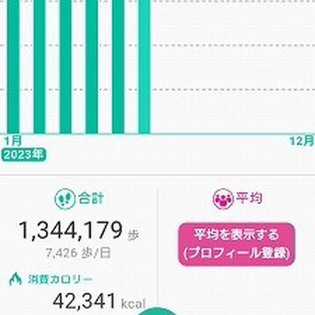 ウオーキング　毎日5,000歩を目標に歩いています。（2023年1月～6月）